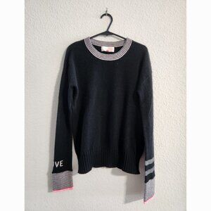Lisa Todd “Pull Love Story” Onyx Cashmere Sweater Women’s size XS